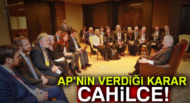 'AP'nin verdiği karar cahilce'