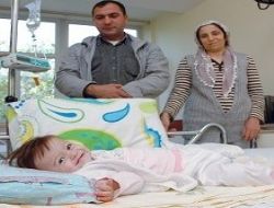 Küçük bedeniyle yaşama tutundu