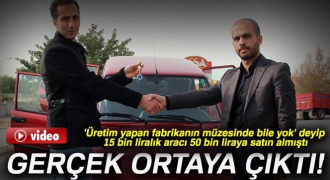 50 Bin TL'lik 2002 model Tofaş marka otomobil Trabzon'a geldi