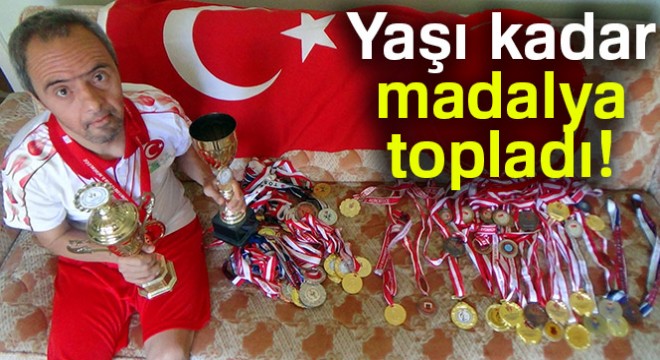 51 yaşındaki down sendromlu yüzücünün 51 madalyası var