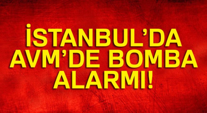 AVM'de bomba alarmı