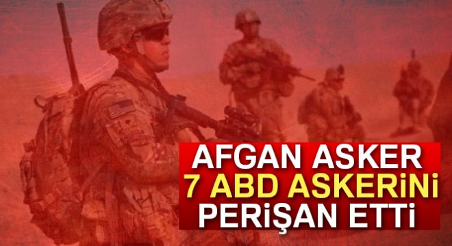 Afgan asker, 7 ABD'li askeri yaraladı