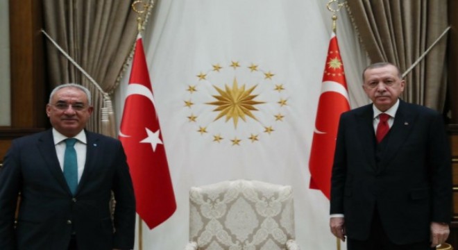 Aksakal, Cumhurbaşkanı Erdoğan'ı ziyaret etti