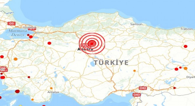 Ankara'da deprem