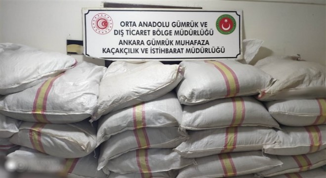 Ankara'da kaçak tütün ve makaron operasyonu