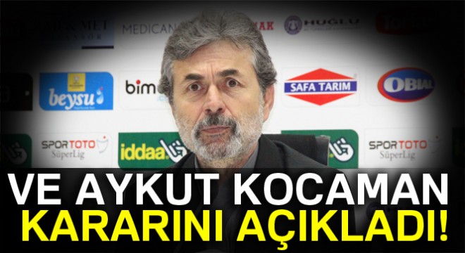 Aykut Kocaman Konyaspor'a veda etti