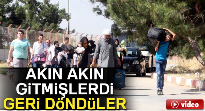 Bayram için ülkelerine giden 16 bin Suriyeli Türkiye'ye döndü