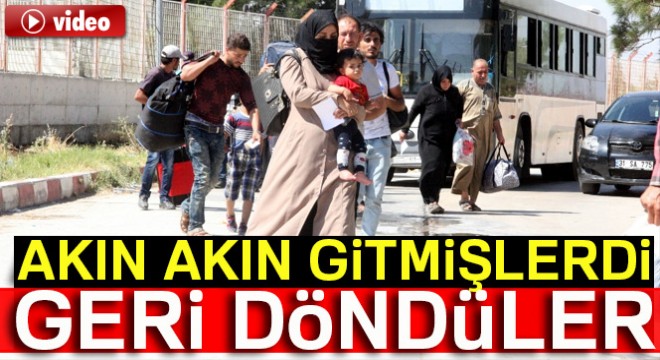 Bayram için ülkelerine giden 44 bin Suriyeli Türkiye'ye döndü