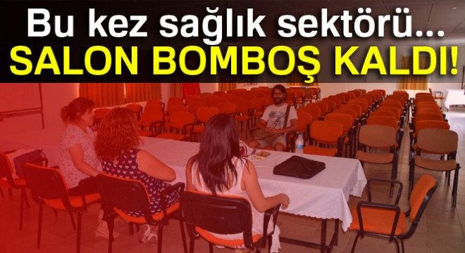 Boş salona konuştular