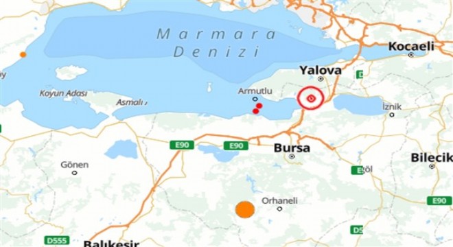 Bursa'da deprem