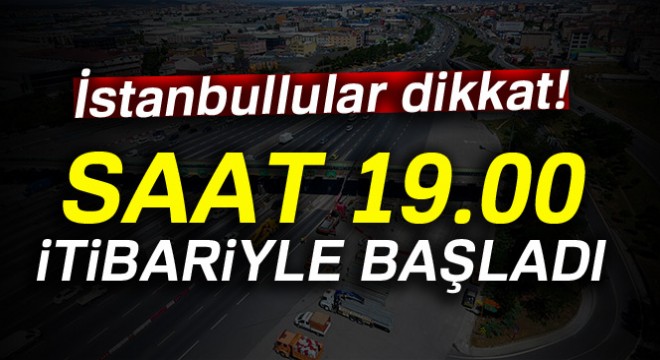 Çamlıca Gişeleri'nde serbest geçiş dönemi başladı