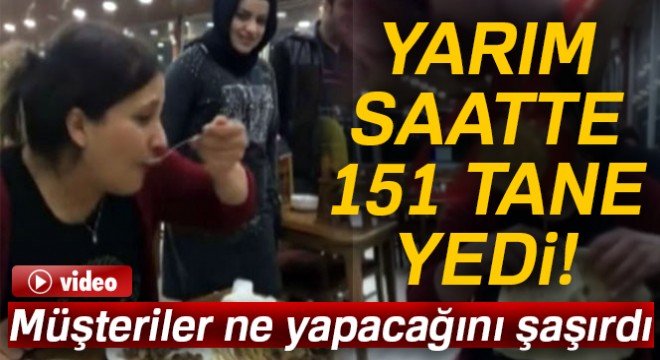 Çeyrek altın için yarım saatte 151 adet çöp et şiş yedi