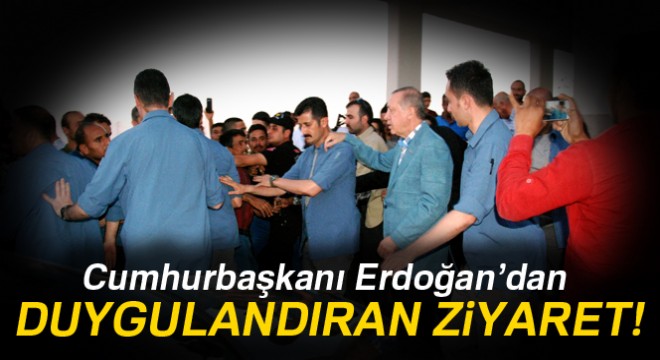 Cumhurbaşkanı Erdoğan'dan duygulandıran ziyaret