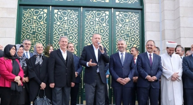 Erdoğan Orgeneral Hulusi Akar Camii'ni açtı