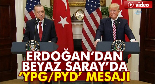 Erdoğan'dan Beyaz Saray'da 