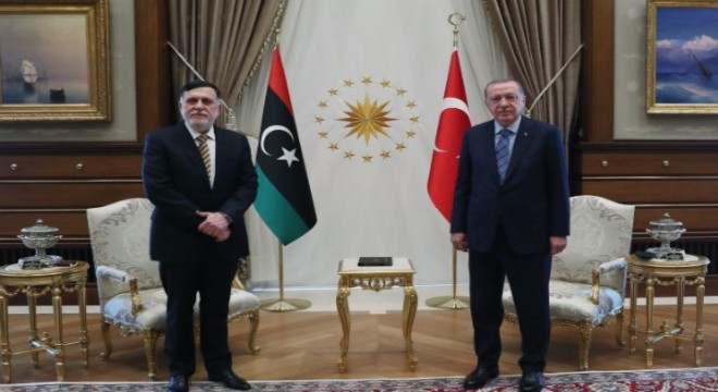 Erdoğan ve Sarraj'dan ortak basın toplantısı