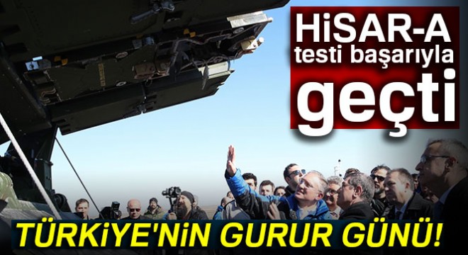 HİSAR-A'nın test füze atışı gerçekleştirildi