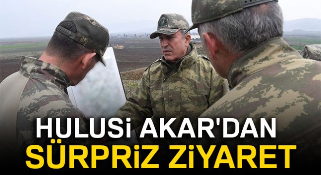 Hulusi Akar'dan sürpriz ziyaret: Kara ve Hava Kuvvetleri Komutanları ile beraber...