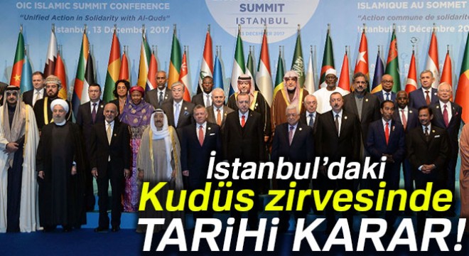 İİT: Doğu Kudüs Filistin'in başkenti