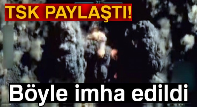 Irak'ın kuzeyine hava harekatı düzenlenerek terör inleri imha edildi