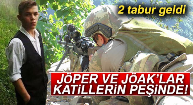 JÖPER ve JÖAK'lar Maçka kırsalında Eren'in katillerini arıyor