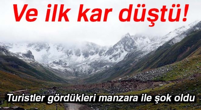 Kaçkar Dağı'na ilk kar düştü