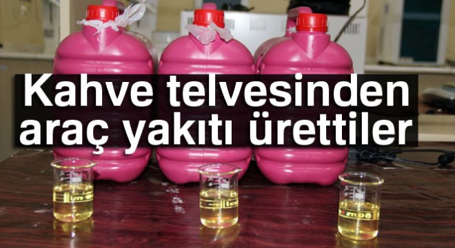 Kahve telvesinden araç yakıtı ürettiler
