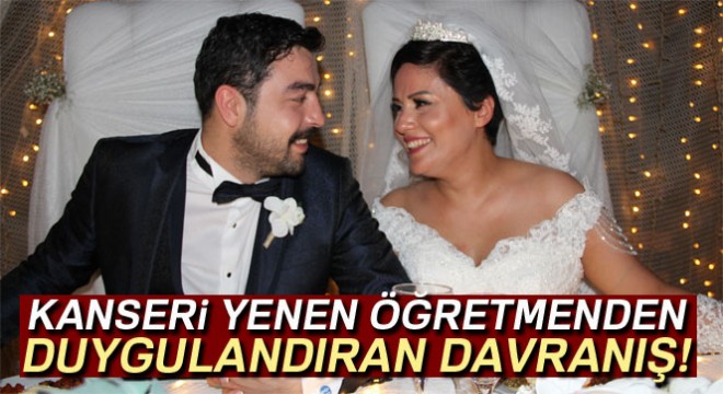 Kanseri yendi düğünündeki takıları kanser vakfına bağışladı