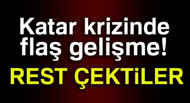 Katar Dışişleri Bakanı Tani: 'Teslim olmaya hazır değiliz'