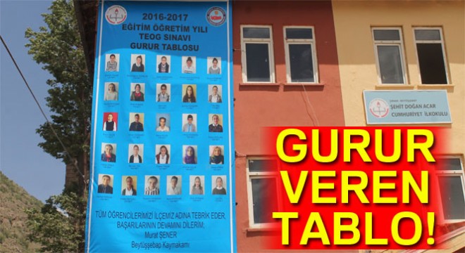Kato Dağı eteklerinde gurur veren tablo