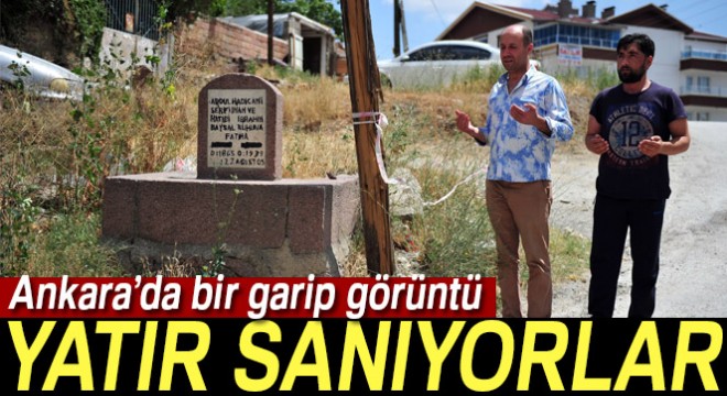 Kentsel dönüşümle binaların ortasında kalan mezarları vatandaşlar yatır sanıyor