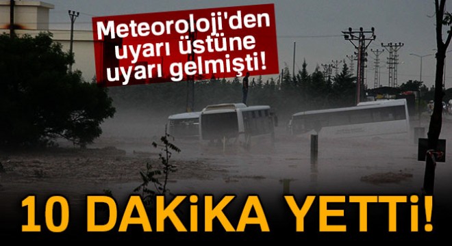 Kilis'te yoğun sağanak sele yol açtı