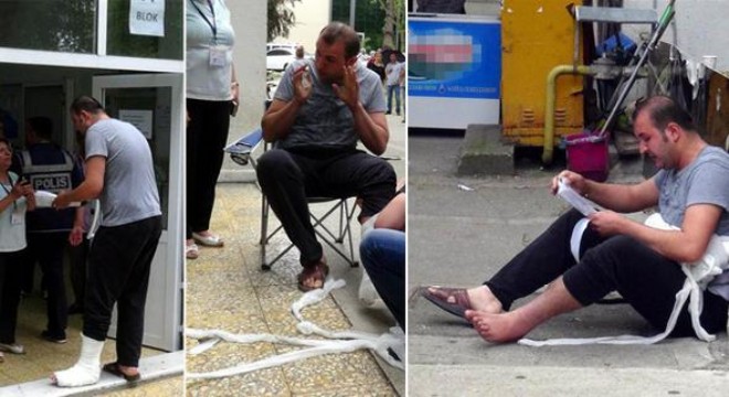 LYS-3 sona erdi... LYS'ye girmek için alçısını söktü ama...