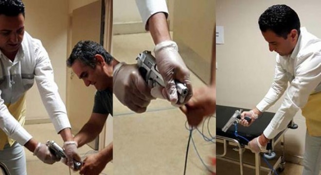 MR odasında korku dolu anlar!.. Silah bir anda...