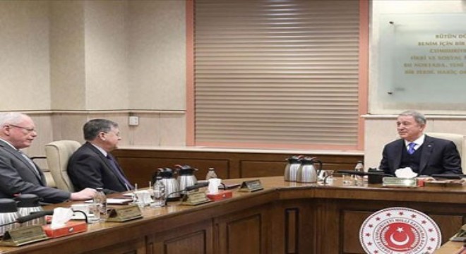 Milli Savunma Bakanı Akar ABD Suriye Özel Temsilcisi Jeffrey'i kabul etti
