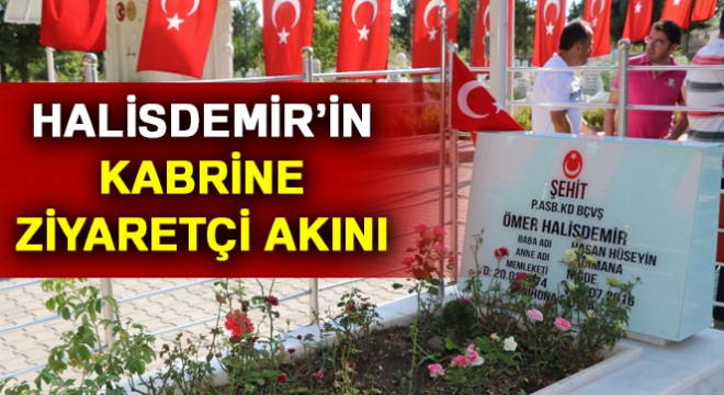 Ömer Halisdemir'in kabrine ziyaretçi akını
