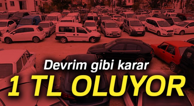 Otoparklarda 1 TL dönemi