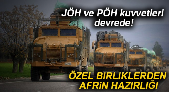 Özel birliklerden Afrin hazırlığı