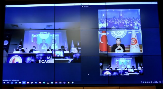 Pekcan, Malatya'da Kadın Kooperatifleri Paneli'ne video konferansla katıldı