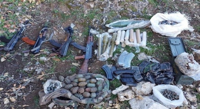 Pençe Kilit Operasyonu bölgesinde çok sayıda silah ve mühimmat ele geçirildi
