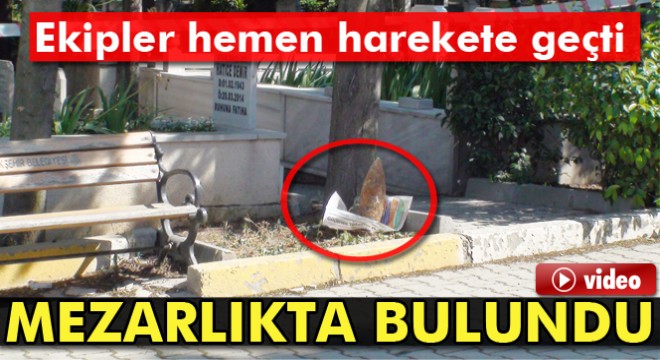 Pendik'te top mermisi bulundu