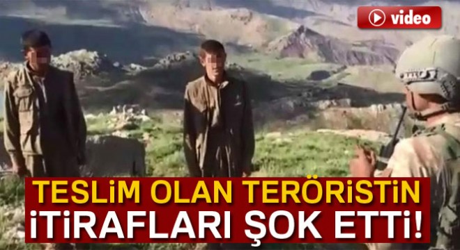 Pervari'de teslim olan terörist: 'Zorla dağa götürüldüm'