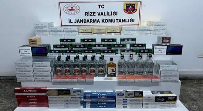 Rize'de kaçakçılık operasyonu