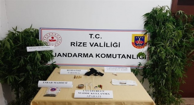Rize'de uyuşturucu operasyonu