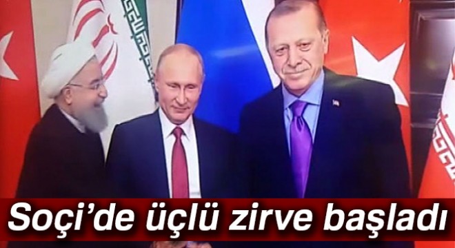 Rusya'daki üçlü zirve başladı