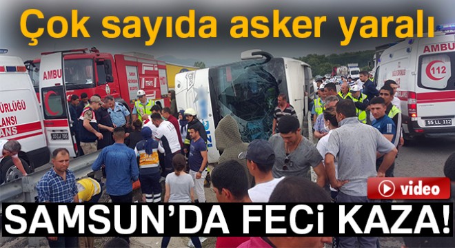 Samsun'daki otobüs kazasında 49 kişi yaralandı
