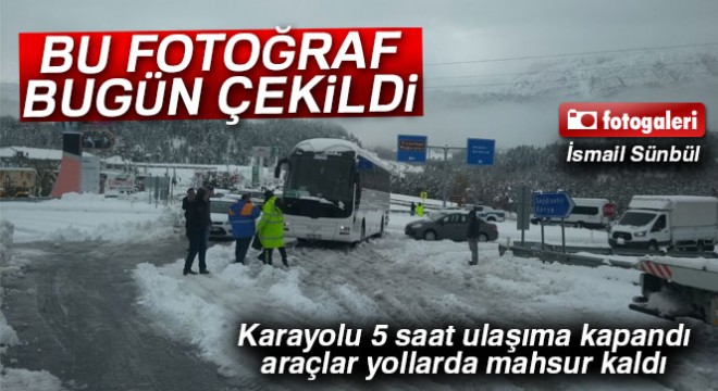 Seydişehir-Antalya karayolu kardan ulaşıma kapandı