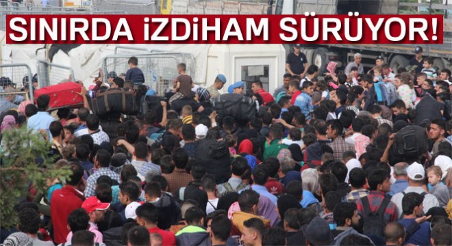 Suriyeliler sınır kapısında izdiham oluşturdu