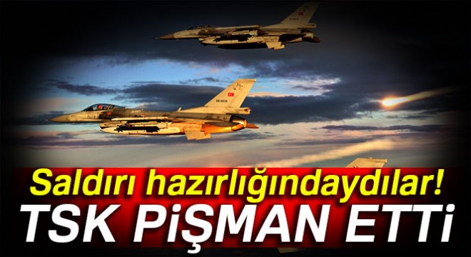 TSK: Saldırı hazırlığındaki 4 terörist öldürüldü