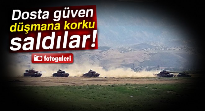 TSK sınırdaki tatbikattan fotoğraflar paylaştı